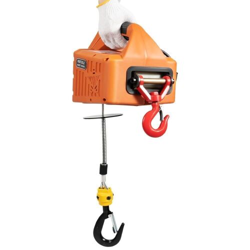1100lbs Portable Electric Winch, 1500W 110V, 25ft Lifting Height, w/Wireless Remote Control - Lot 94
