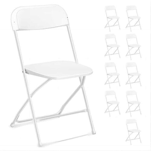 Plastic Folding Chairs, 10 Pack  - Lot 85
