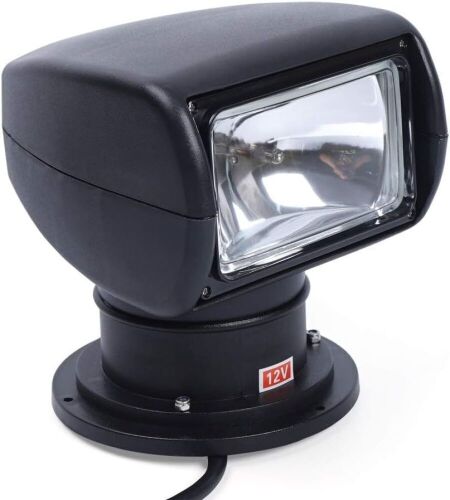  100W Bulb Searchlight 2500LM 12V Waterproof 360° Rotate w/ Advanced Remote Control - Lot 560