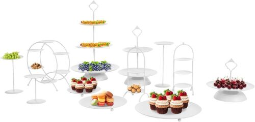 Metal Dessert Display Trays, 12 pc  - Lot 562