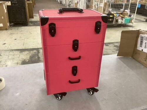 Rolling Makeup Trolley Case  - Lot 569