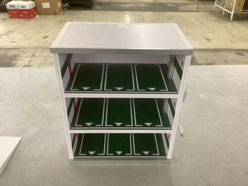 1:43 Scale Model Car Parking Lot Scene LED Lighting Car Show Display Case - Lot 653