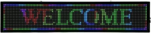 Led Scrolling Message Display Board 7Color Programmable 40"x8" - Lot 765