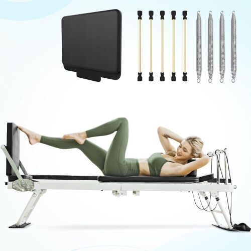 PAETA Foldable Reformer Pilates Machine - Small Cut in Headrest - Lot 51WG