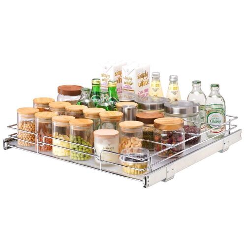 VEVOR 20"W x 21"D Heavy Duty Slide Out Cabinet Storage Organizer  - Lot 861