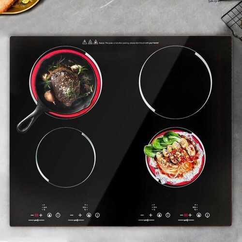 3000W 110V Electric Built-in Cooktop 4 Burners - Lot 507