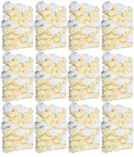 Artificial Flower Wall Panels, 12 pc  - Lot 607