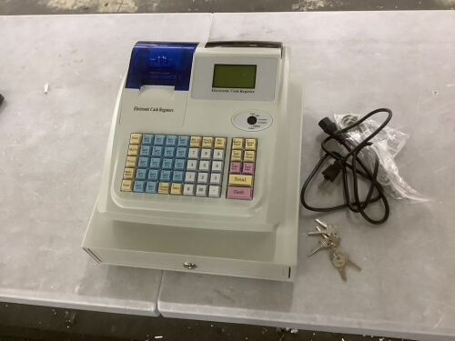 48 Keys Electronic Cash Register, Thermal Printer, LED Display - Lot 702