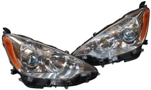 Headlight Assembly Pair for 2012-2014Toyota Prius C Models - Lot 703