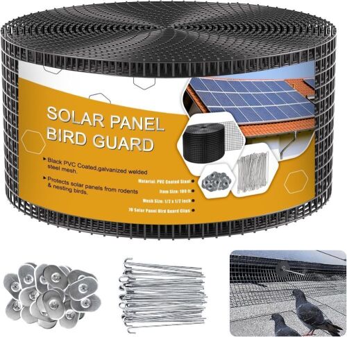 Solar Panel Mesh Bird Guard, 8in x 100ft - Lot 818