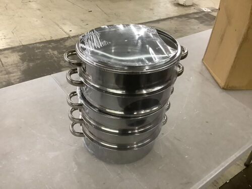 5 Tier Stainless Steel Steamer Pot  - Lot 820