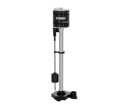 Everbilt 1/2 HP Stainless Steel and Cast Iron Pedestal Sump Pump - Lot 52JF