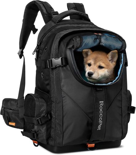 Pet and Laptop All-in-One Bag, Breathable and Waterproof Backpack for Hiking, Camping, and Travel - Lot 1400