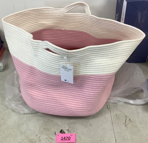 MEGASKET Large Cotton Rope Basket - Lot 1470