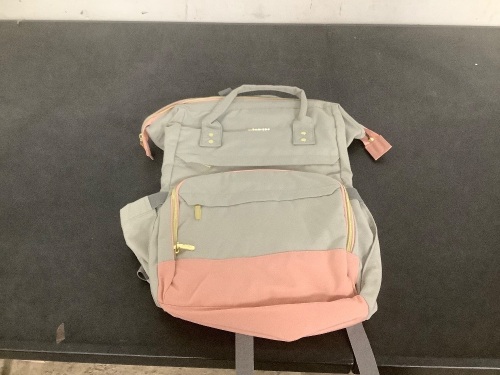 Gray & Pink Backpack - Lot 1377