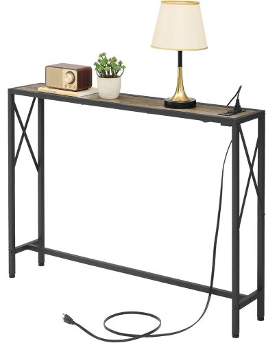 Gewudraw Console Table with 2 Outlets and 2 USB Ports - Lot 1392