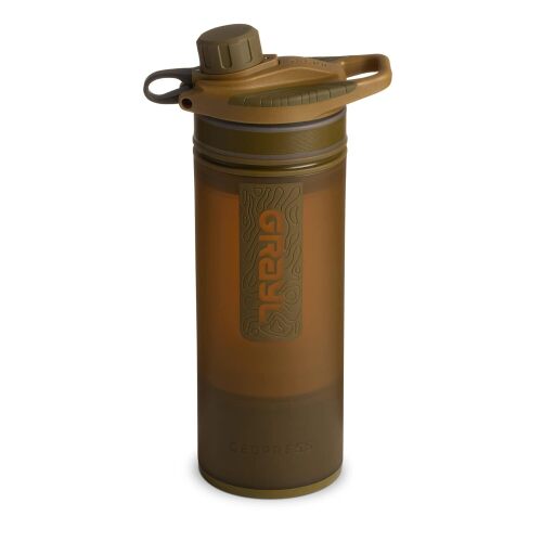 GRAYL GeoPress 24oz Water Purifier Bottle - Filter for Hiking, Camping, Survival, Travel - Lot 1431