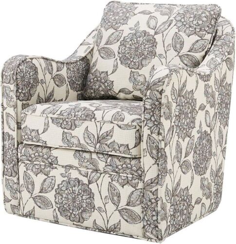 Madison Park Modern Classic Swivel Arm Chair  - Lot 29