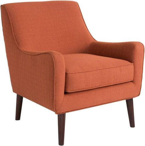 Madison Park Liam Burnt Orange Mid-Century Accent Arm Chair - Lot 46