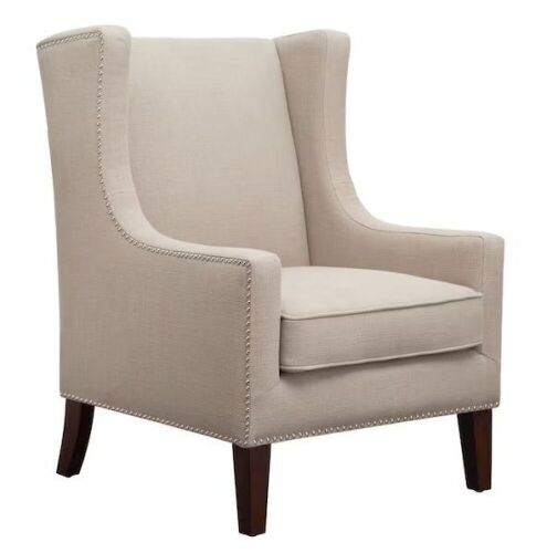 Madison Park Weston Linen Wingback Chair - Lot 56