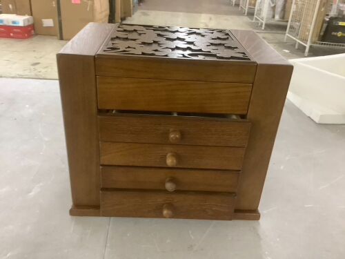 Wooden Jewelry Box Organizer - Lot 177