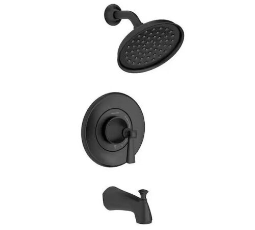 American Standard Rumson Single-Handle 1-Spray Tub and Shower Faucet with 1.8 GPM in Matte Black  - Lot 248JF