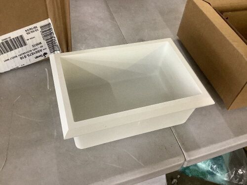 Swan 7.5 in. W x 4 in. D x 10.8 in. H Recessed Soap Dish in White - Lot 249JF