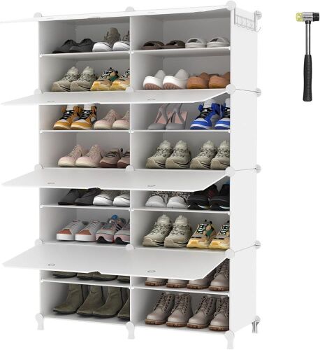 8 Tier Shoe Storage Cabinet - Lot 327