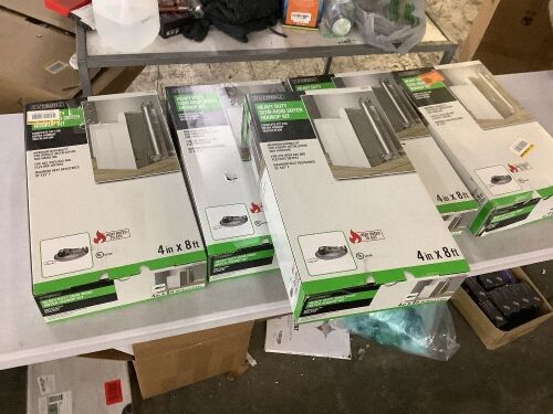 Lot of (5) Everbilt 4 in. x 8 ft. All Metal Dryer Vent Hook-Up Kit - Lot 341JF