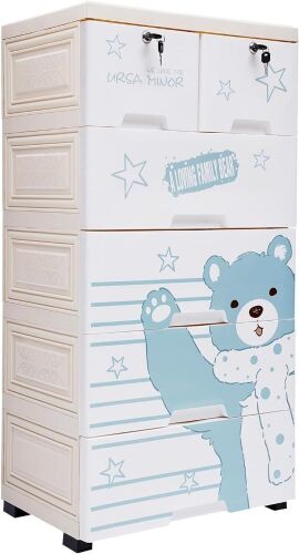 Plastic Storage Cabinet with 6 Drawers - Lot 368