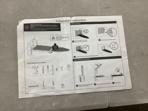 Rotatable Wall-Mount Ironing Board - Lot 370