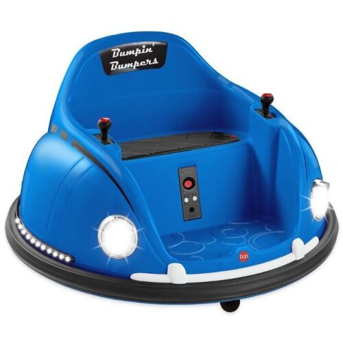 6V Kids Ride On Bumper Car Toy w/ Remote, Harness, Lights, 360 Degree Spin - Lot 588