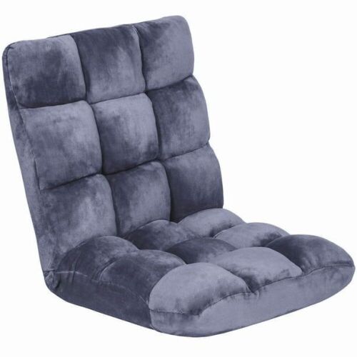14-Position Folding Adjustable Memory Foam Cushioned Padded Gaming Floor Sofa Chair  - Lot 678