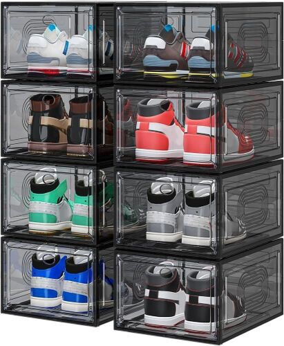 8 Pack Shoe Organizer with Magnetic Door  - Lot 439