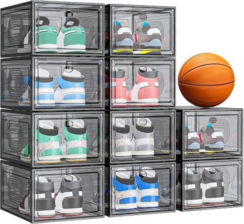 10 Pack Shoe Organizer with Magnetic Door  - Lot 847WG