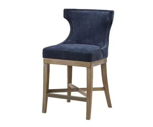 Madison Park Fillmore 25.25 in. Navy Wood Counter Stool - Lot 131