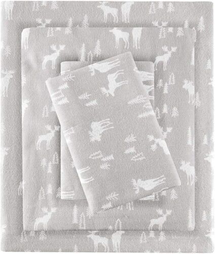 Woolrich Queen Cotton Sheet Set Cottage Charms Print, 100% Cotton Flannel Sheets  - Lot 835