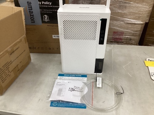 1200 sq.ft Rotary DEhumidifier AEOCKY 10 Pint Dehumidifier for bedroom with drain hose never frost ultra quiet small portable desiccant dehumidifiers - Lot 20
