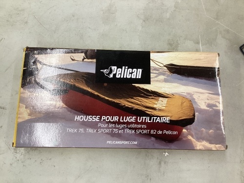 Pelican- sled travel cover/ ice fishing- PS2015- Trek 75/82" protect your gear from snow water and mud. Black - Lot 173