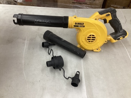DEWALT 20V MAX Blower 100 CFM AIrflow  variable speed switch includes trigger lock bare tool only - Lot 194