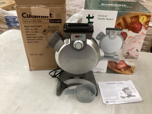 Cuisinart Maker vertical Waffle Silver - Lot 196