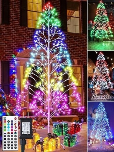 7.5 ft Christmas Tree Light Decoration  - Lot 231