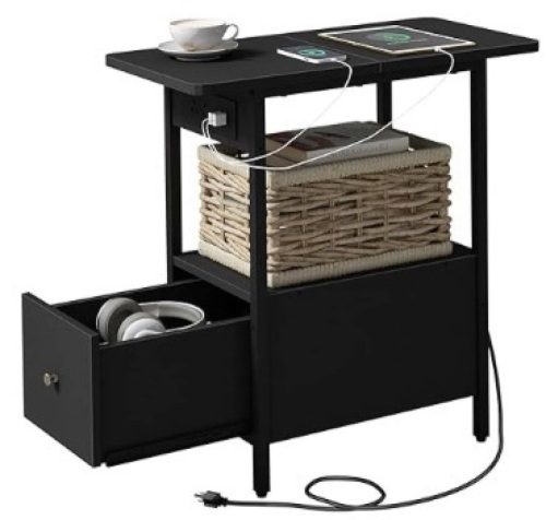 Lidyuk end table with charging station - Lot 419