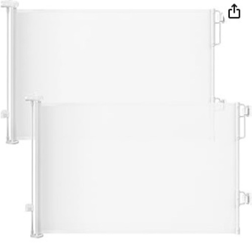 Cumbor 2-Pack Retractable Safety Gate, 55inches - Lot 409