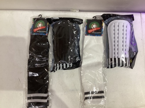 Lot of 4 Sport Socks and Knee Guards - Lot 474