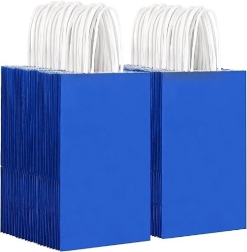Blue Paper Party/ Treat Bags - Lot 460