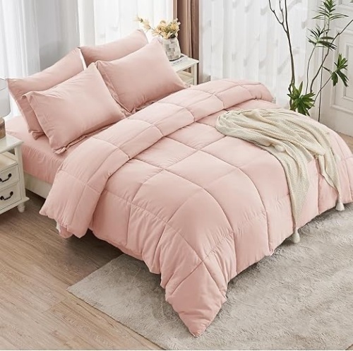 JOLLYVOGUE Camio Pink Comforter set  - Lot 418