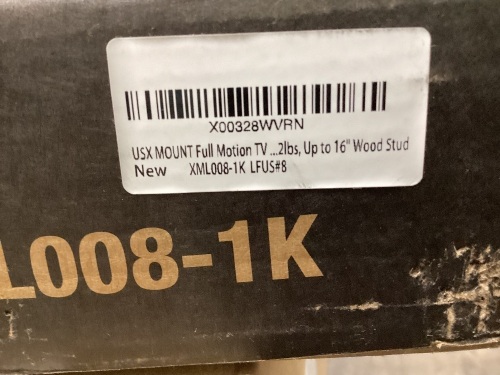 USX Full motion Mount for 42-80 inch Flat screen tv's - Lot 497