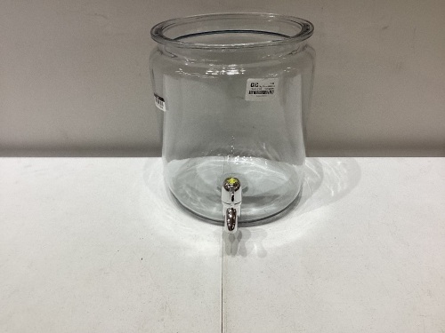 Glass Drink Canister with Spout - Lot 526