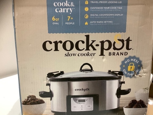 Crock-pot 6qtoval slowcooker - Lot 21